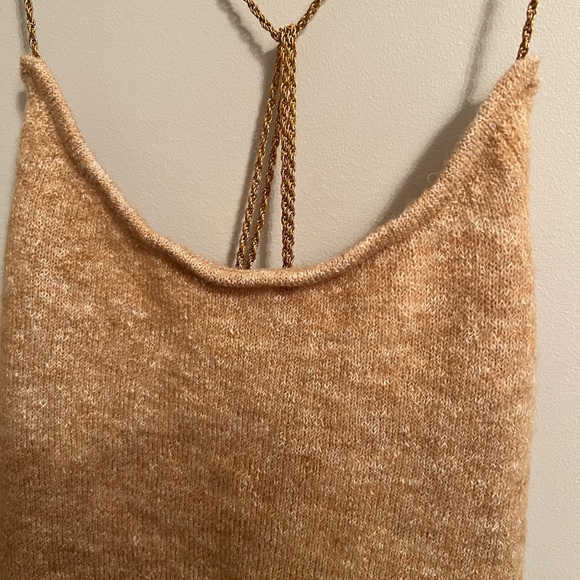 Zara knit tank with chain straps - Picture 3 of 3